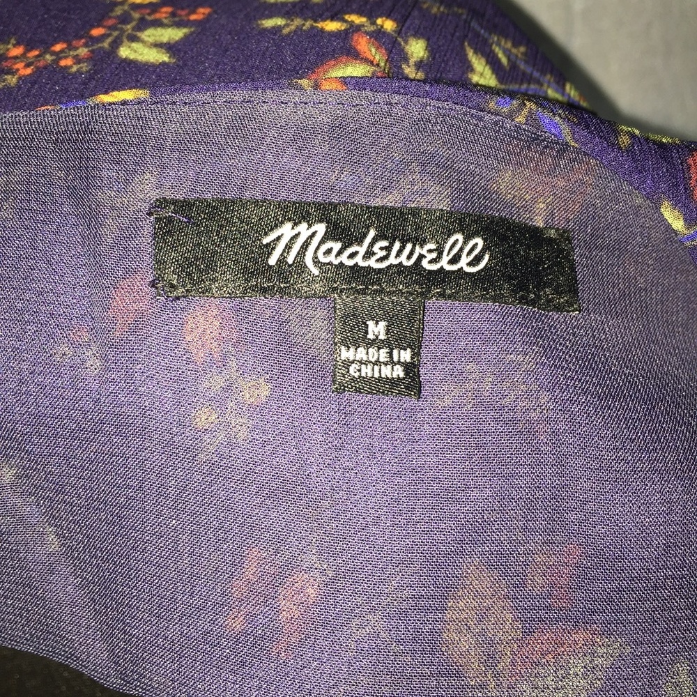 Madewell floral printed ruffle sleeve blouse - Picture 9 of 10
